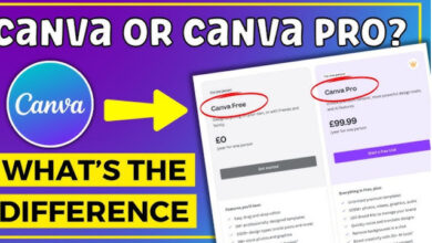 ما الفرق بين Canva pro و Canva؟