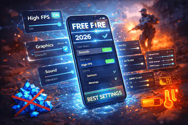 أفضل إعدادات Free Fire لتحسين الأداء في 2026