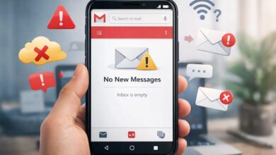 Gmail لا يستقبل رسائل؟ 12 سببًا وحلها خطوة بخطوة (دليل 2026 الكامل)