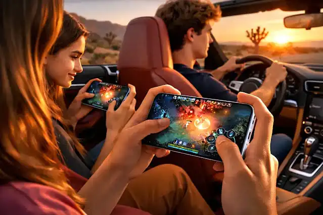 تشغيل لعبة موبايل ثلاثية الأبعاد بسلاسة على هاتف OPPO Reno15 Pro 5G بفضل AI HyperBoost 2.0 ألعاب حقيقية على OPPO Reno15 Pro 5G أثناء الاستخدام اليومي