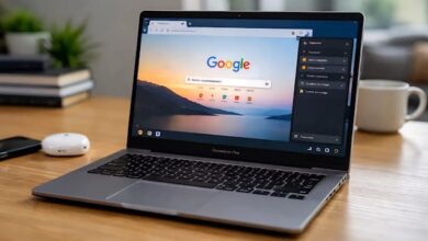 جوجل تُطلق Gemini في متصفح Chrome لأجهزة Chromebook Plus