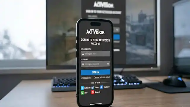 تسجيل دخول Activision على الهاتف