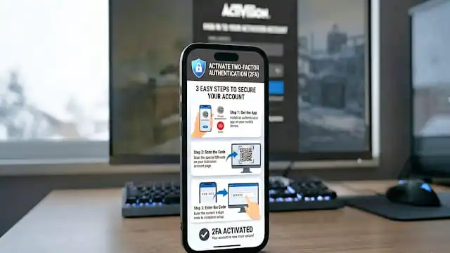 تفعيل التحقق بخطوتين لحساب Activision