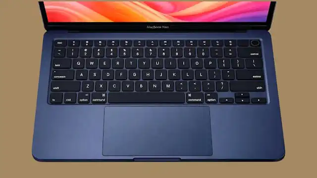 لوحة مفاتيح Magic Keyboard ولوحة Multi-Touch على MacBook Neo