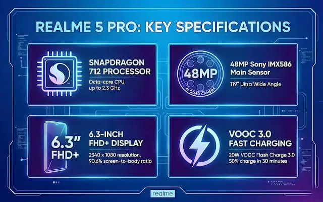 مواصفات Realme 5 Pro – أداء وكاميرات ممتازة