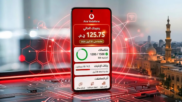 معرفة الرصيد من تطبيق أنا فودافون