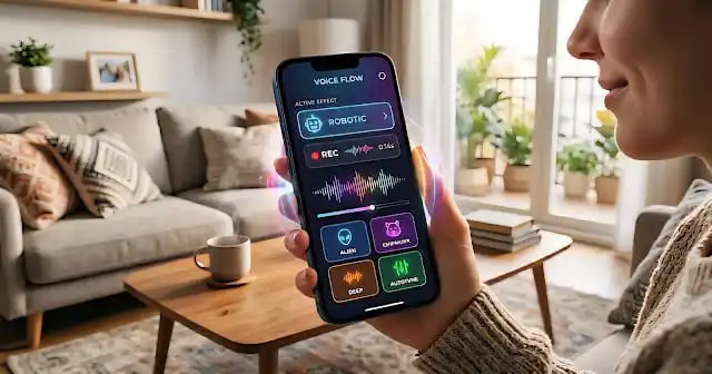 تحسين جودة الصوت باستخدام برنامج تغير الأصوات