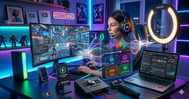 استخدام برنامج تغير الأصوات في الألعاب