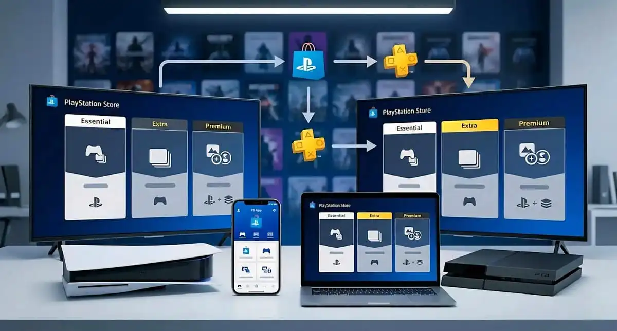 شرح باقات PS Plus Essential وExtra وPremium