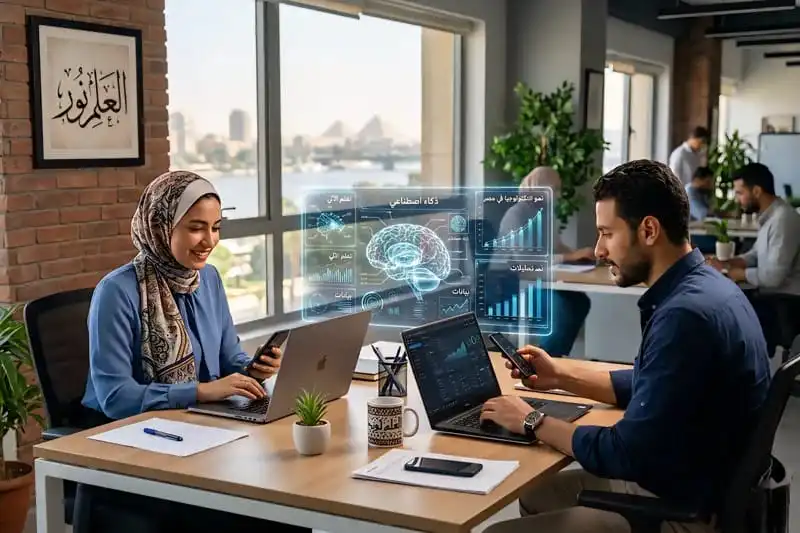 استخدام تطبيقات الذكاء الاصطناعي في مصر