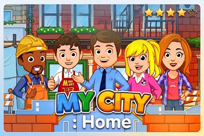 My City Home لعبة ممتعة لتنمية خيال الأطفال