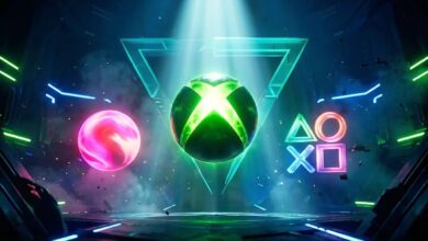 Collage of Xbox, PlayStation, Summer Game Fest, and Future Games Show logos in a clean gaming event design for Google Discover