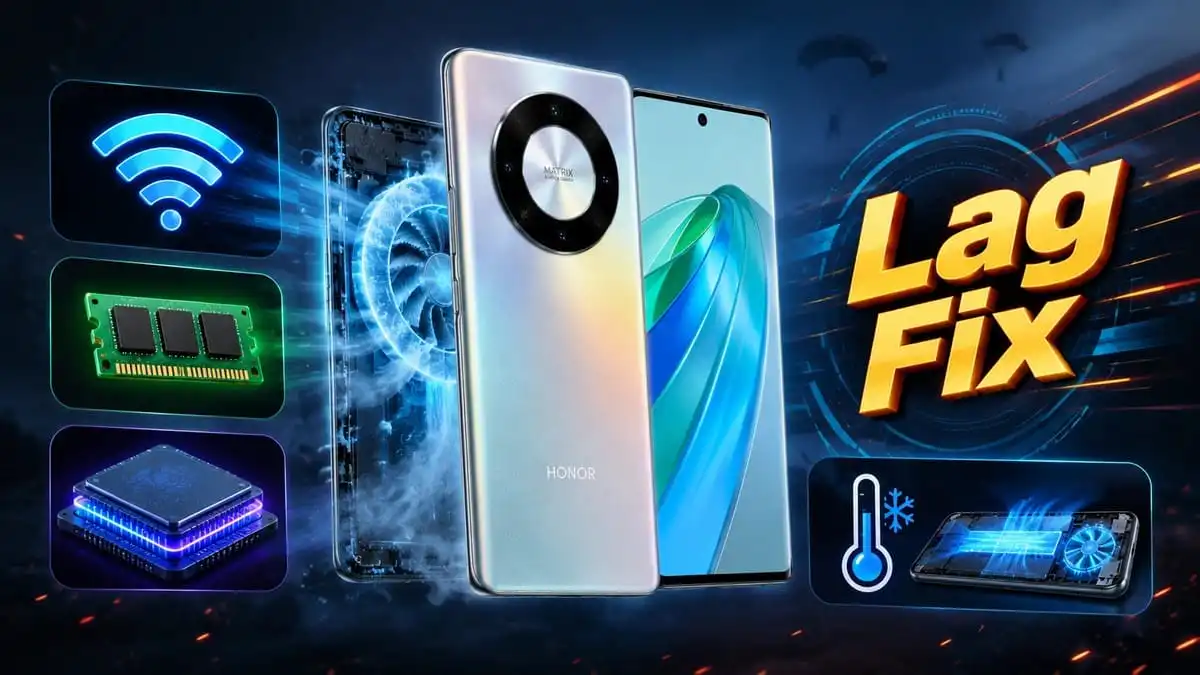 حل مشاكل التقطيع واللاج في PUBG Mobile على هاتف Honor X9a