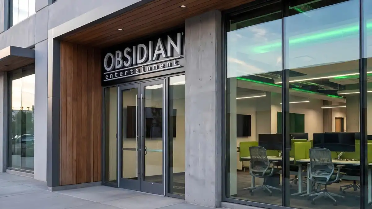 صورة توضيحية لاستوديو Obsidian Entertainment بالتزامن مع تقارير تنفي شائعات الإغلاق.