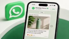 ميزة الشراكة المدفوعة الجديدة في قنوات واتساب على iPhone.