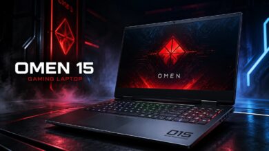 HP HyperX Omen 15 gaming laptop with Intel Core Ultra 9 290HX processor and 180Hz display