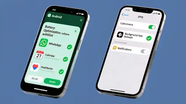 مقارنة بين طريقة إدارة المهام الخلفية في Android و iPhone