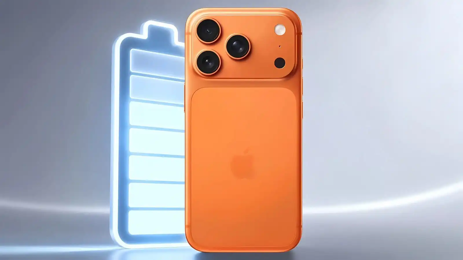 تصميم تخيلي لهاتف iPhone 18 Pro Max مع بطارية كبيرة يرمز إلى زيادة سعة البطارية وفق أحدث التسريبات