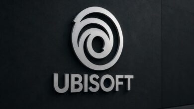 شعار Ubisoft مع إشارة إلى تقارير عن تقليص الوظائف في استوديو برشلونة