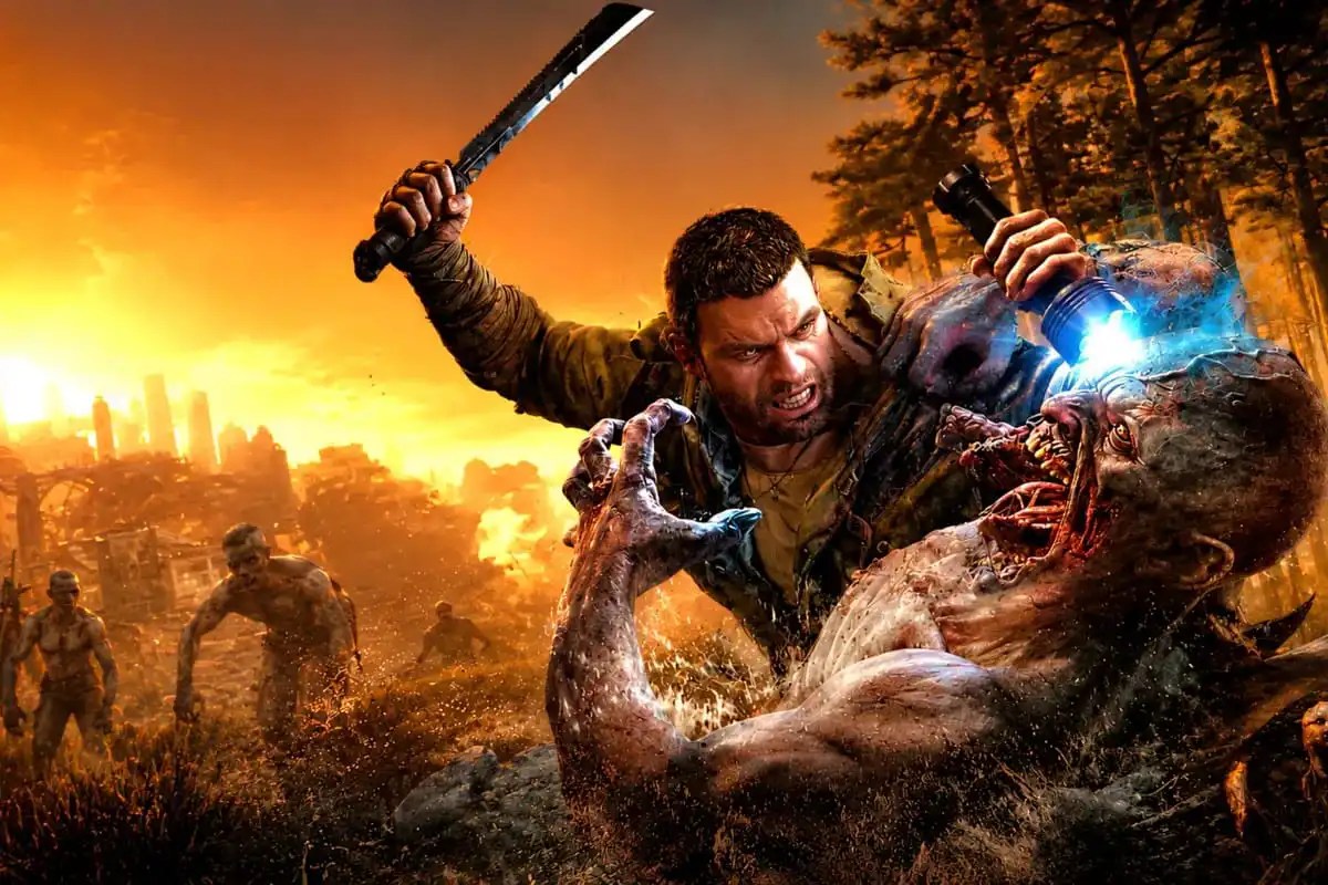 مشهد من لعبة Dying Light: The Beast يظهر مواجهة بين الناجي وأحد الزومبي في عالم اللعبة