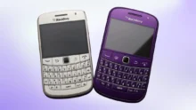 هاتف BlackBerry بلوحة مفاتيح QWERTY في تصميم كلاسيكي
