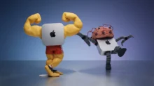 شخصيتان تجسدان جهاز Mac mini M6 في إعلان Apple الجديد بطريقة مبتكرة