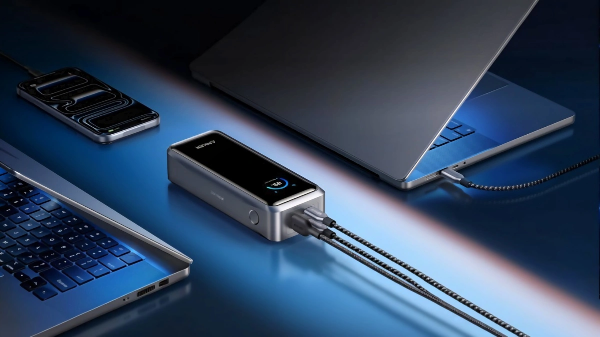 Anker Prime Power Bank يشحن ثلاثة أجهزة في الوقت نفسه