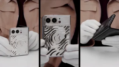 تصميم Caviar الفاخر لهاتف iPhone Ultra القابل للطي بغطاء من الفضة الإسترلينية 925