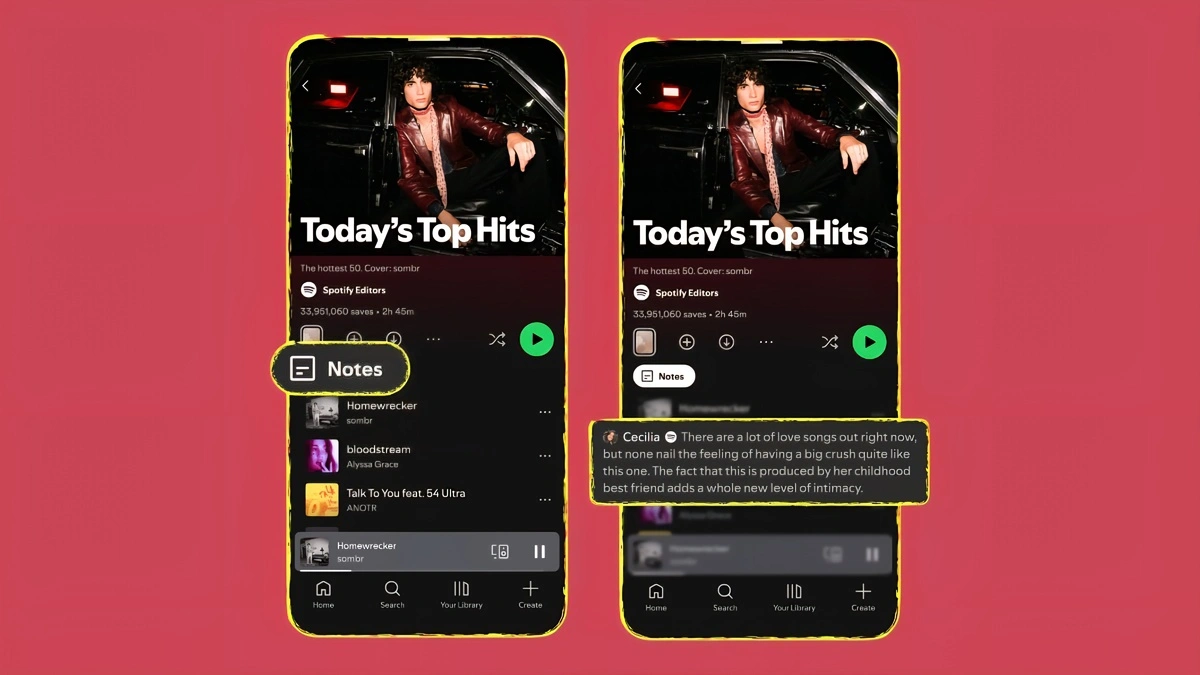خطوات الوصول إلى ميزة Playlist Notes في قوائم تشغيل Spotify