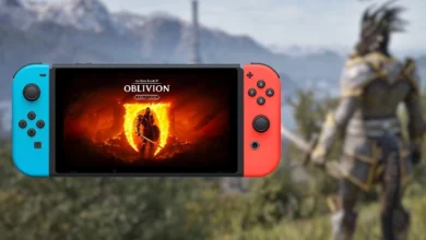 أداء Oblivion Remastered على Switch 2 يثير القلق قبل الإطلاق 1 Oblivion Remastered على Nintendo Switch 2 مع مشهد من اللعبة يُظهر أجواء عالم Cyrodiil