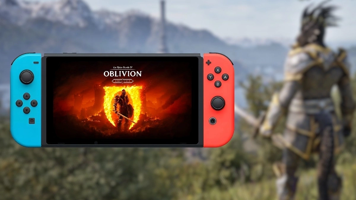 أداء Oblivion Remastered على Switch 2 يثير القلق قبل الإطلاق 1 Oblivion Remastered على Nintendo Switch 2 مع مشهد من اللعبة يُظهر أجواء عالم Cyrodiil