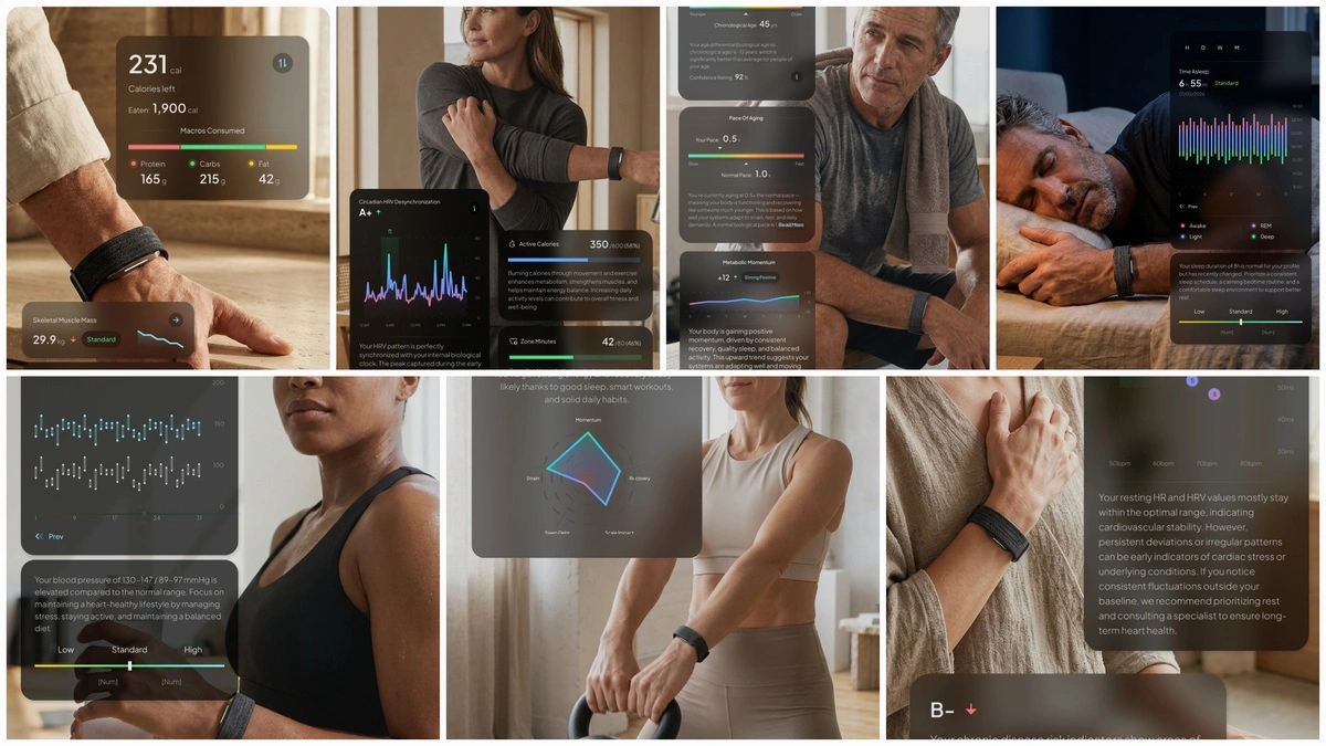 تصميم واستخدمات سوار Hume Band 2.0 لتتبع النوم ومعدل ضربات القلب والصحة