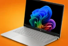 HP OmniBook 5 14 AMD بشاشة OLED ومعدل تحديث 120 هرتز