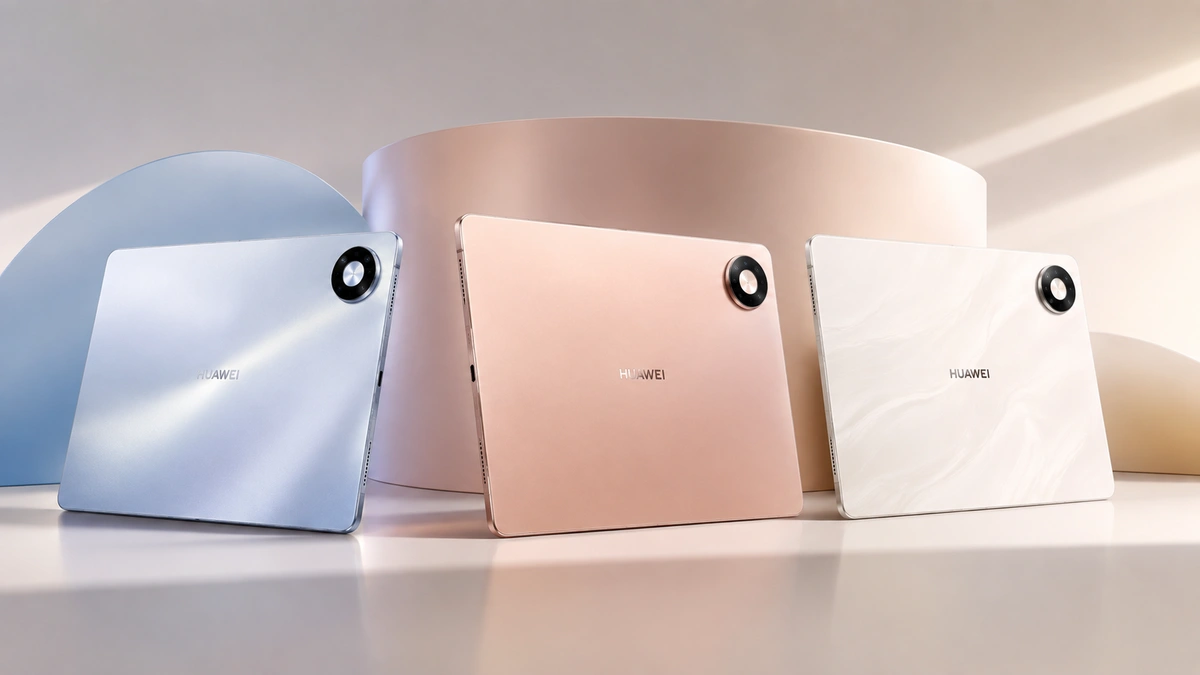 Huawei MatePad Pro الجديد يصل بشاشة OLED وتصميم نحيف للغاية 2 جهاز Huawei MatePad Pro باللون الأبيض مع تصميم نحيف وألوان مختلفة