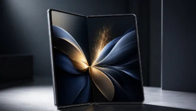 هاتف Galaxy Z Fold8 القابل للطي بشاشة كبيرة وتصميم عصري