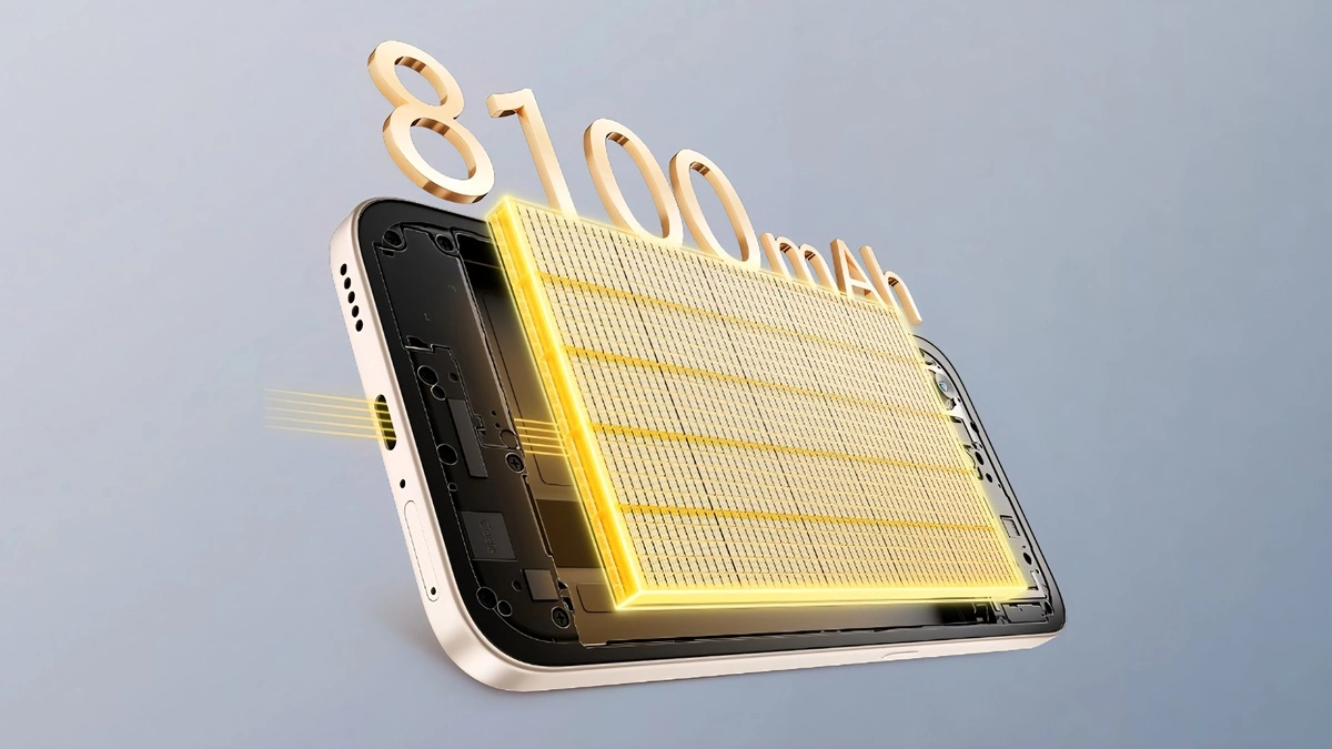 بطارية هاتف HONOR X7e Plus 5G بسعة 8100mAh وشحن 45 واط