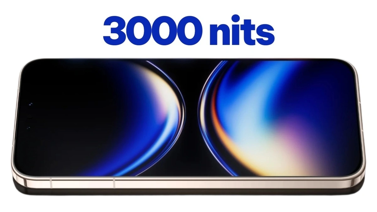شاشة LTPO OLED بسطوع يصل إلى 3000 نيت