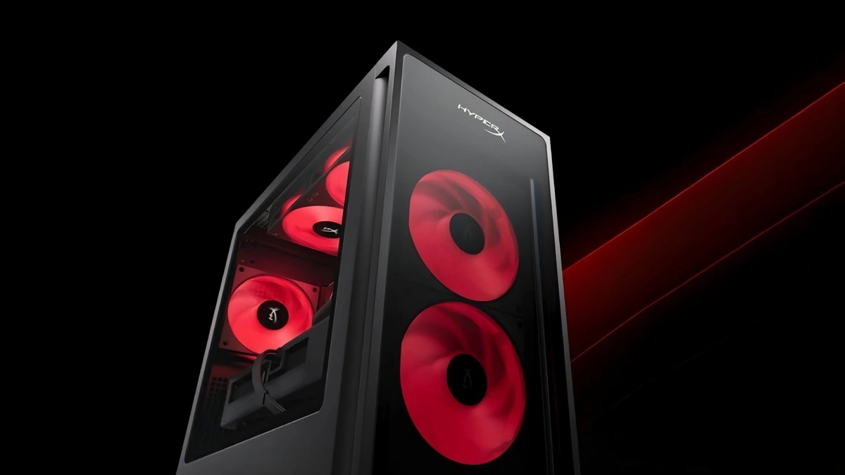 تصميم HyperX OMEN Pro المخصص للألعاب مع إضاءة ARGB ولوحة زجاجية بانورامية