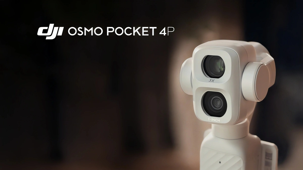DJI Osmo Pocket 4P باللون الأبيض اللؤلؤي الجديد