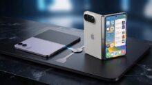هاتف iPhone القابل للطي بجانب Galaxy Z Fold8