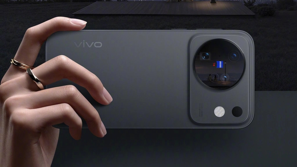هاتف vivo X500 باللون الرمادي الداكن