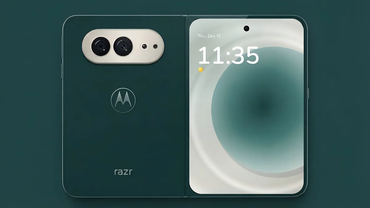 هاتف Motorola razr flex القابل للطي بشاشة OLED عريضة