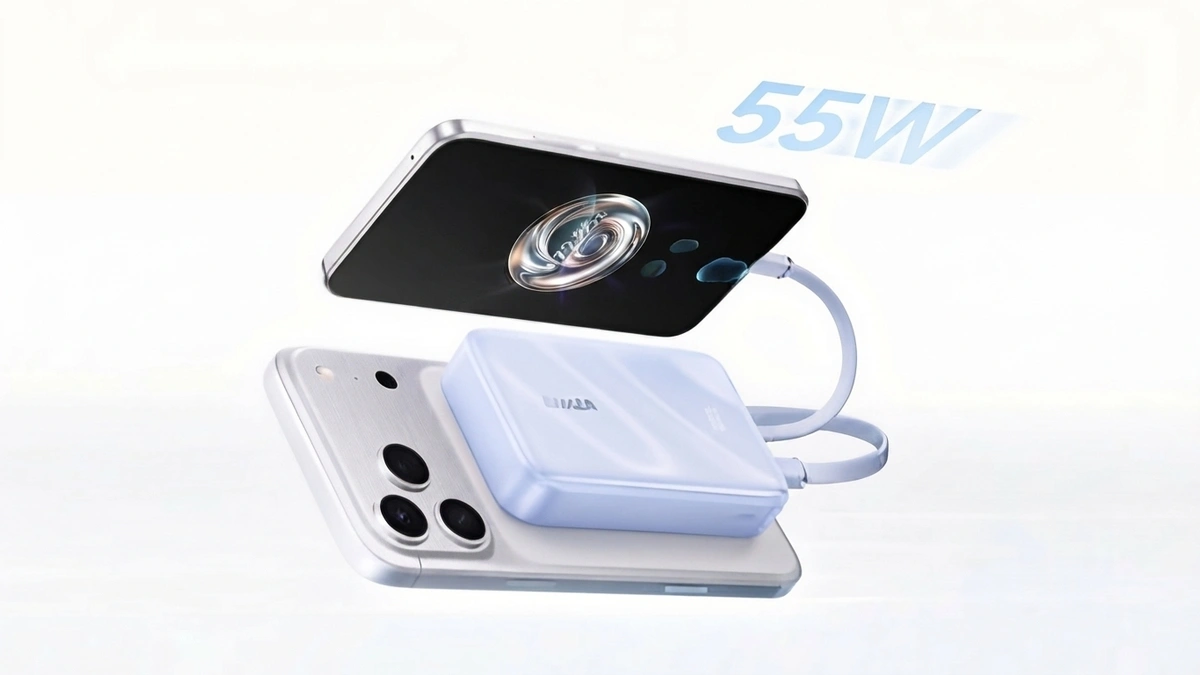 باور بانك Anker 20000mAh بشحن 55W وميزة Dynamic Island