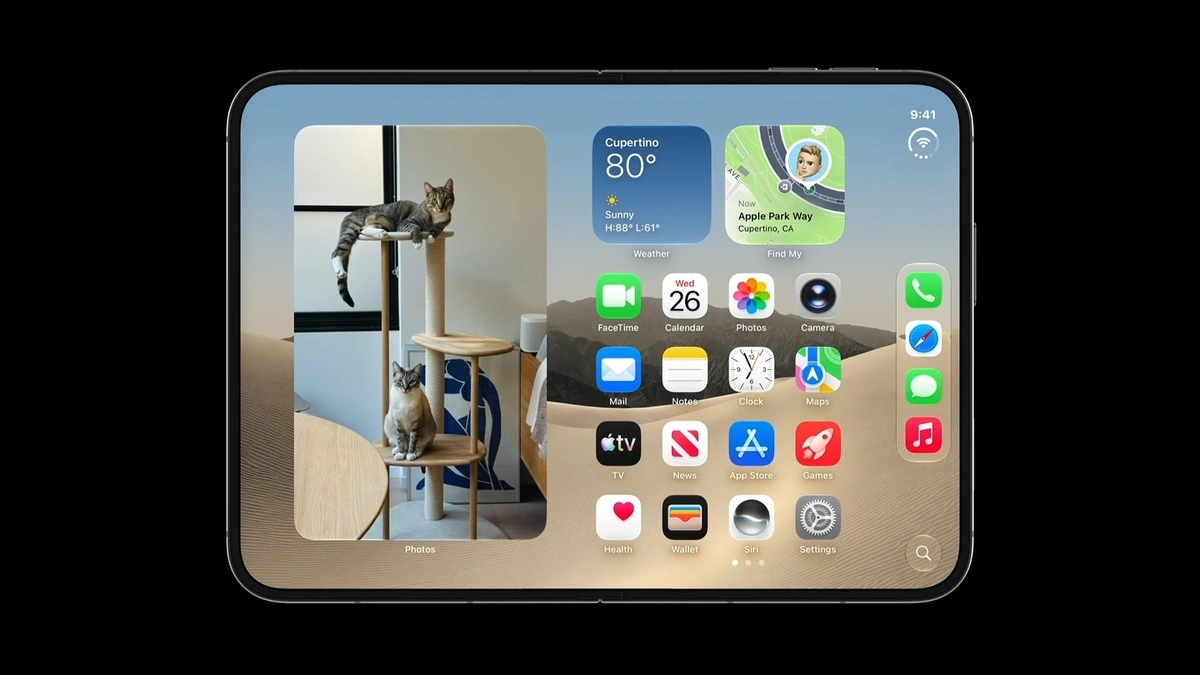 شاشة iPhone Duo مع ميزة Shift Left Edge