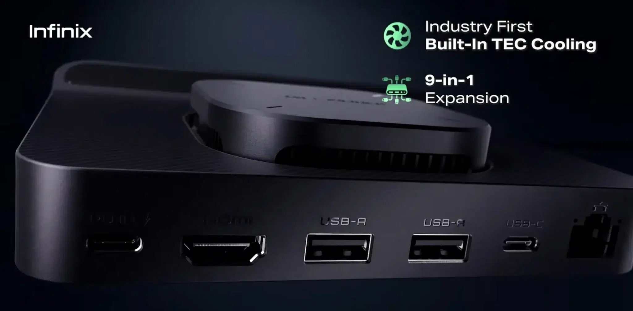 محطة Infinix GT NX Station لتوصيل الهاتف بالشاشة وتبريده