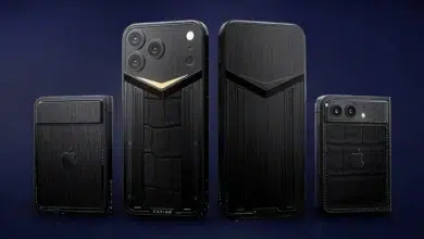 iPhone بدون كاميرات من Caviar بتصميم من التيتانيوم الأسود