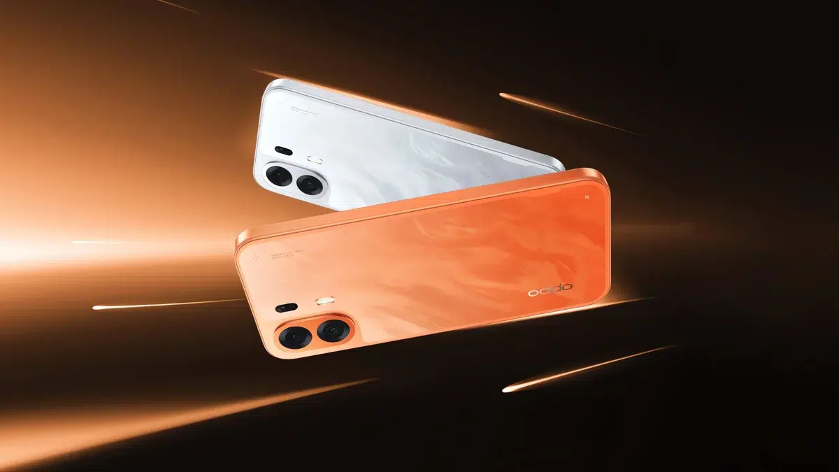 هاتف OPPO K14 Plus باللونين الأبيض النجمي والبرتقالي الشمسي