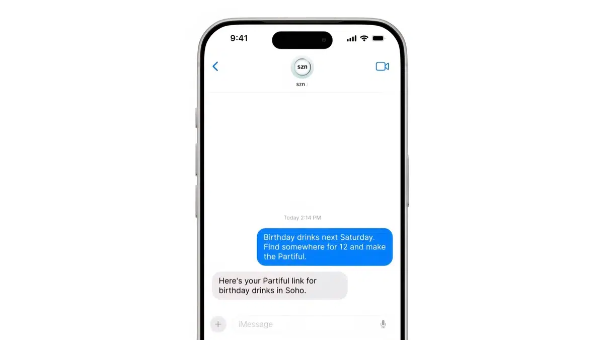 الذكاء الاصطناعي szn ينفذ عمليات الشراء والمهام عبر iMessage