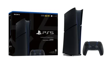 جهاز PS5 باللون الأسود الليلي من سوني المخصص للسوق اليابانية