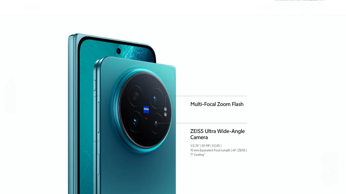 vivo X Fold6 بشاشته الخارجية